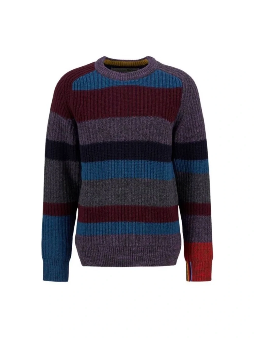 Paul Smith loves Barbour Men's Multi Strip Roundneck Sweater Sz M NWT